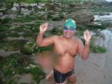 Luiz Pradines de Menezes Junior swims the Channel