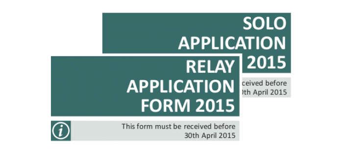 2015 Solo and Relay swim application forms